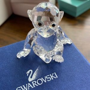 Swarovski Crystal Chimpanzee Monkey Figurine